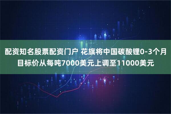 配资知名股票配资门户 花旗将中国碳酸锂0-3个月目标价从每吨7000美元上调至11000美元
